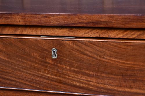 GEORGIAN MAHOGANY SECRETAIRE CHEST - ADDITIONAL PHOTO 4