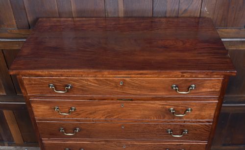 GEORGIAN MAHOGANY SECRETAIRE CHEST - ADDITIONAL PHOTO 11
