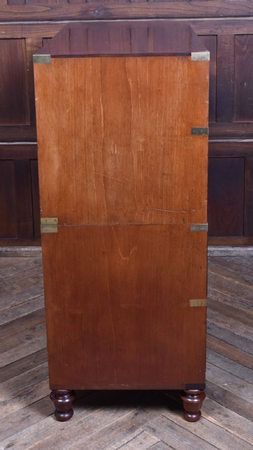 MAHOGANY SECRETAIRE CAMPAIGN CHEST - ADDITIONAL PHOTO 16