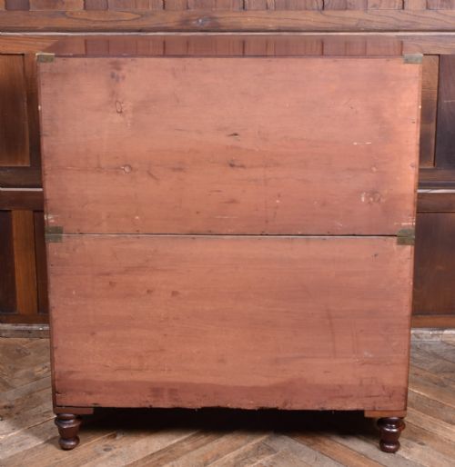 MAHOGANY SECRETAIRE CAMPAIGN CHEST - ADDITIONAL PHOTO 17