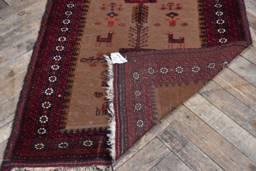 VINTAGE IRANIAN HANDWOVEN RUG - ADDITIONAL PHOTO 5
