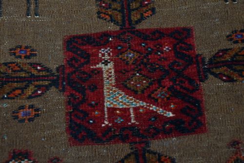 VINTAGE IRANIAN HANDWOVEN RUG - ADDITIONAL PHOTO 9