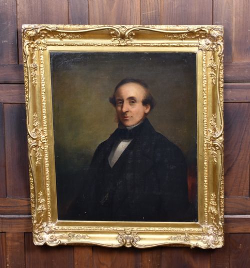 19THCENTURY OIL PORTRAIT OF A GENTLEMAN - ADDITIONAL PHOTO 1