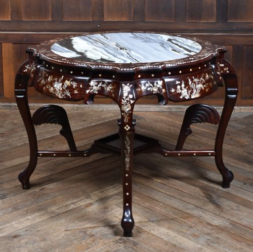 MARBLE TOP CENTRE TABLE - ADDITIONAL PHOTO 12