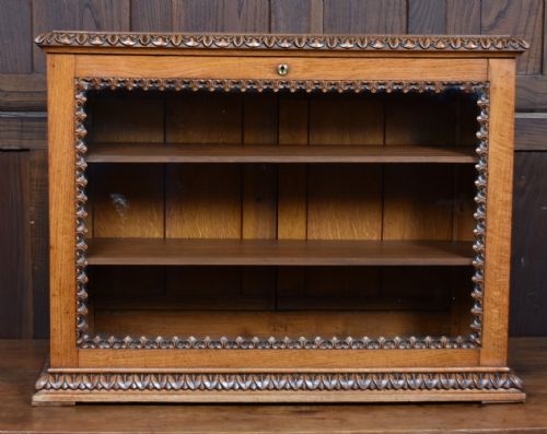 VICTORIAN OAK COUNTERTOP SHOP CABINET - ADDITIONAL PHOTO 1