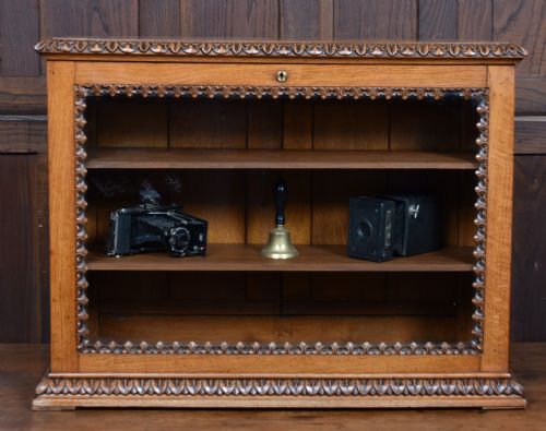VICTORIAN OAK COUNTERTOP SHOP CABINET - ADDITIONAL PHOTO 2