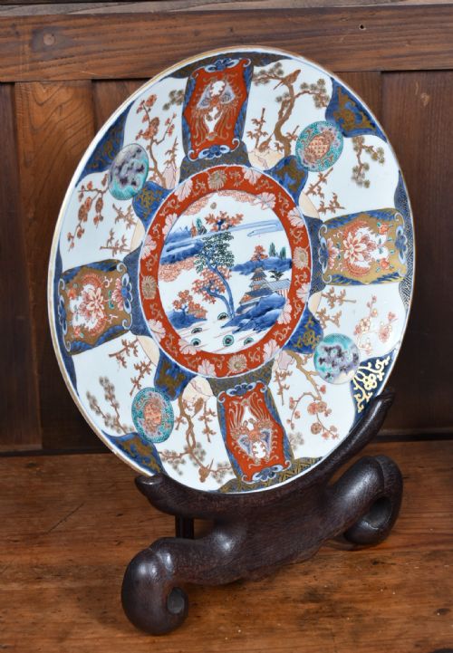 JAPANESE IMARI PORCELAIN PLATE IN BOX - ADDITIONAL PHOTO 4