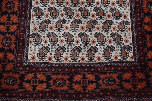 VINTAGE MIDDLE EASTERN HAND WOVEN RUG - ADDITIONAL PHOTO 3
