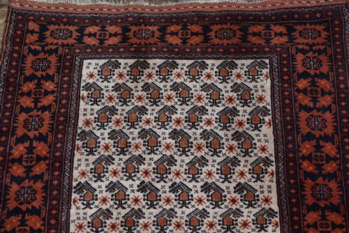 VINTAGE MIDDLE EASTERN HAND WOVEN RUG - ADDITIONAL PHOTO 5