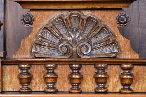 GERMAN MAHOGANY WALL CLOCK - ADDITIONAL PHOTO 3