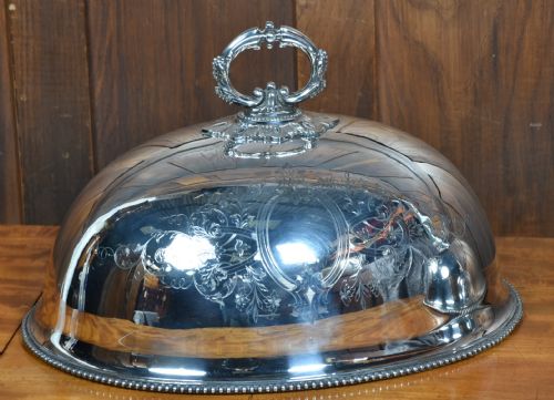 PAIR OF EPNS SILVER PLATE CLOCHES - ADDITIONAL PHOTO 2