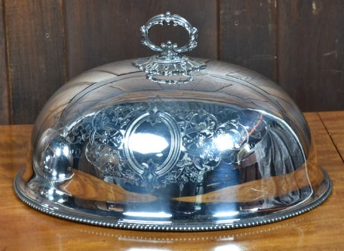 PAIR OF EPNS SILVER PLATE CLOCHES - ADDITIONAL PHOTO 5