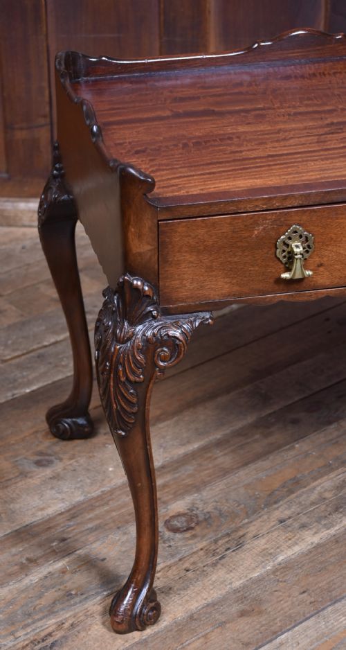 EDWARDIAN MAHOGANY SIDE TABLE - ADDITIONAL PHOTO 1