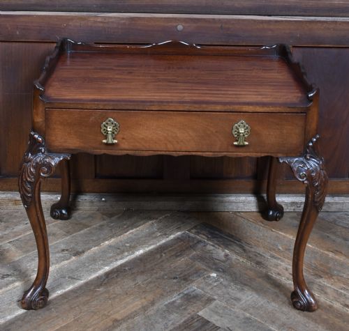 EDWARDIAN MAHOGANY SIDE TABLE - ADDITIONAL PHOTO 3