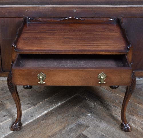 EDWARDIAN MAHOGANY SIDE TABLE - ADDITIONAL PHOTO 4