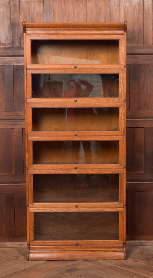 EDWARDIAN SIX SECTIONAL BARRISTER'S BOOKCASE - ADDITIONAL PHOTO 1
