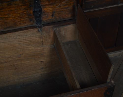OAK COFFER STORAGE BLANKET BOX - ADDITIONAL PHOTO 17