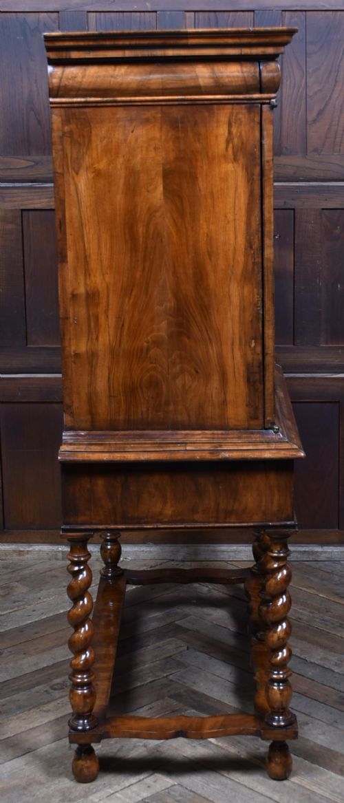 WILLIAM AND MARY WALNUT CABINET ON STAND - ADDITIONAL PHOTO 13