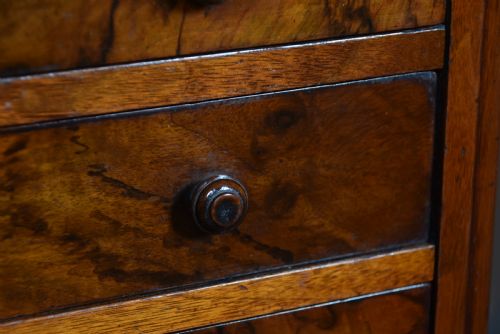 MINIATURE VICTORIAN WALNUT CHEST OF DRAWERS - ADDITIONAL PHOTO 2