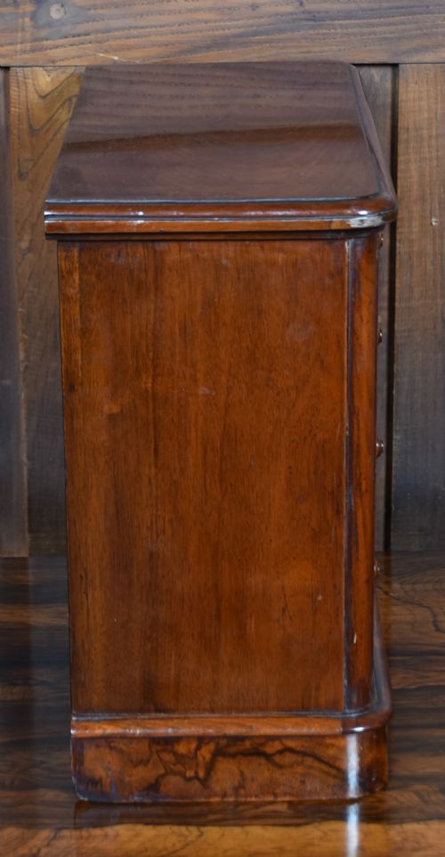 MINIATURE VICTORIAN WALNUT CHEST OF DRAWERS - ADDITIONAL PHOTO 5