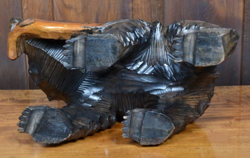 JAPANESE WOODEN BEAR CARVING KIBORI KUMA - ADDITIONAL PHOTO 3
