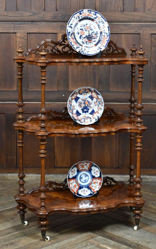 VICTORIAN WALNUT WHATNOT - ADDITIONAL PHOTO 1
