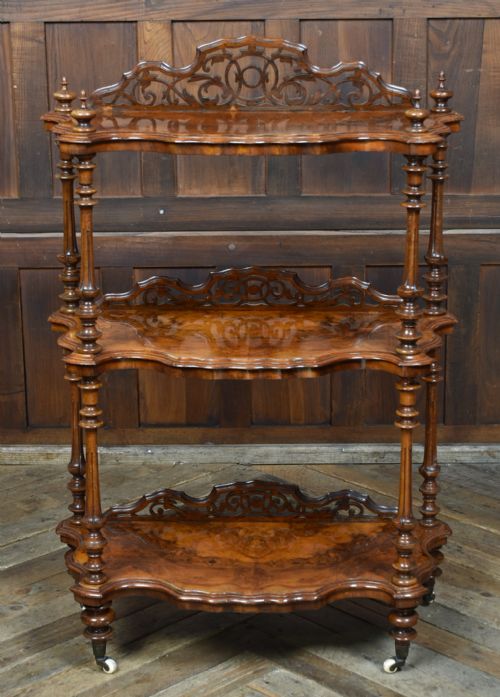 VICTORIAN WALNUT WHATNOT - ADDITIONAL PHOTO 2