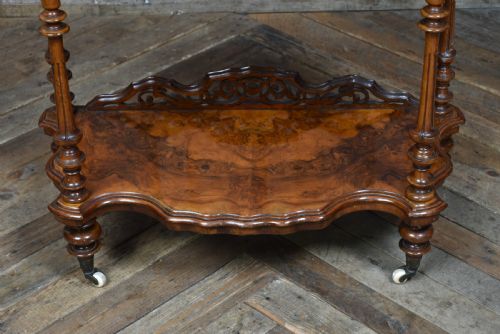 VICTORIAN WALNUT WHATNOT - ADDITIONAL PHOTO 6