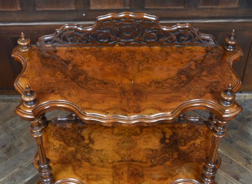 VICTORIAN WALNUT WHATNOT - ADDITIONAL PHOTO 7
