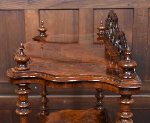 VICTORIAN WALNUT WHATNOT - ADDITIONAL PHOTO 11