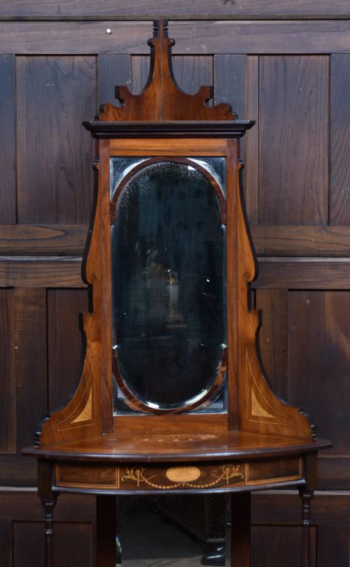 EDWARDIAN ROSEWOOD CORNER STAND - ADDITIONAL PHOTO 1