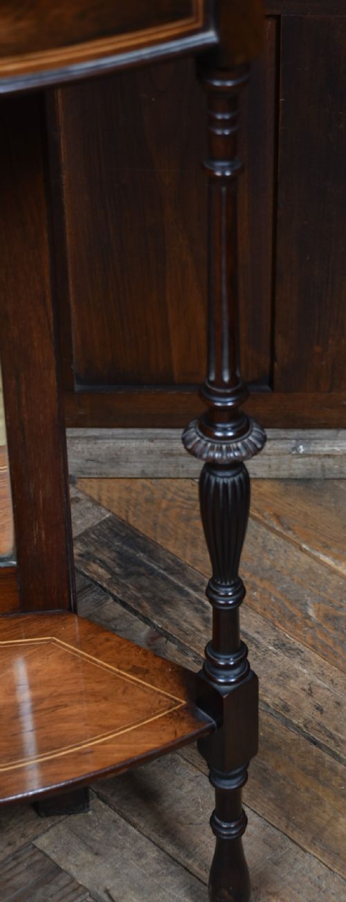 EDWARDIAN ROSEWOOD CORNER STAND - ADDITIONAL PHOTO 6