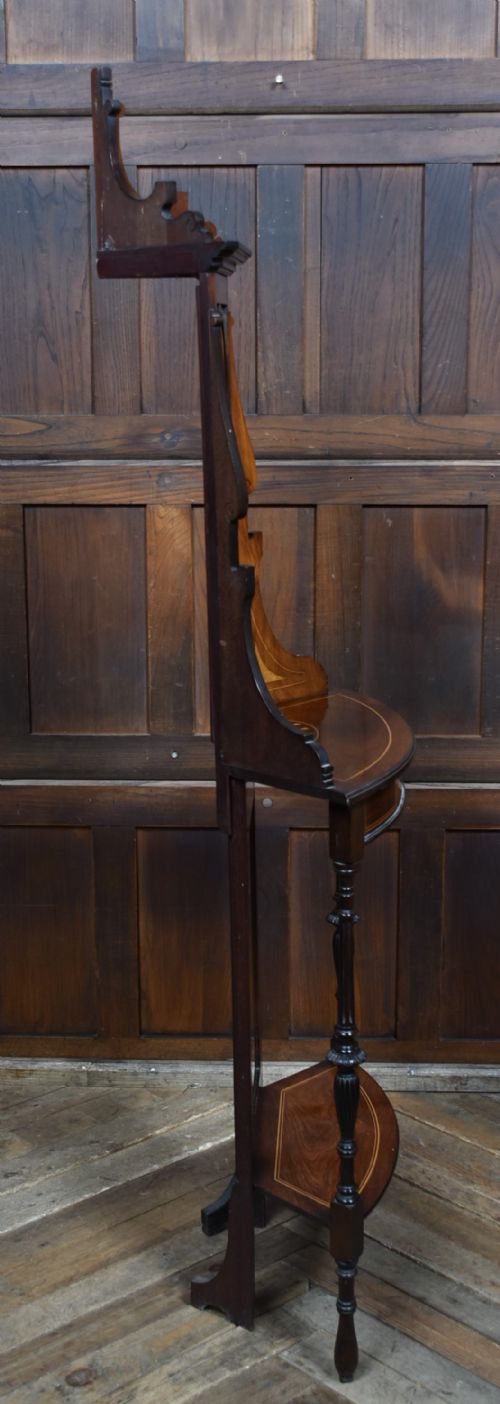 EDWARDIAN ROSEWOOD CORNER STAND - ADDITIONAL PHOTO 8