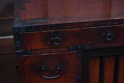 JAPANESE CHOBA TANSU MERCHANTS CHEST - ADDITIONAL PHOTO 2