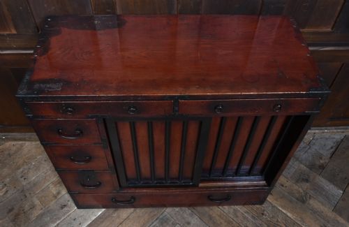 JAPANESE CHOBA TANSU MERCHANTS CHEST - ADDITIONAL PHOTO 5