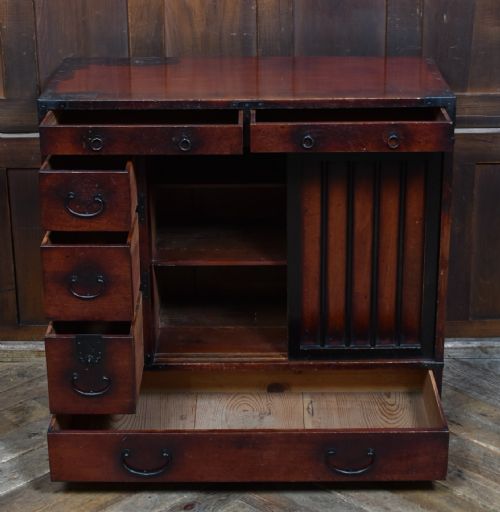 JAPANESE CHOBA TANSU MERCHANTS CHEST - ADDITIONAL PHOTO 6
