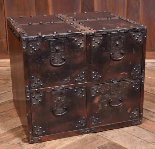 JAPANESE SHIP'S TANSU CHEST - ADDITIONAL PHOTO 2