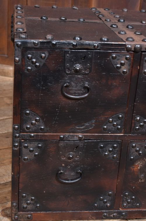 JAPANESE SHIP'S TANSU CHEST - ADDITIONAL PHOTO 3
