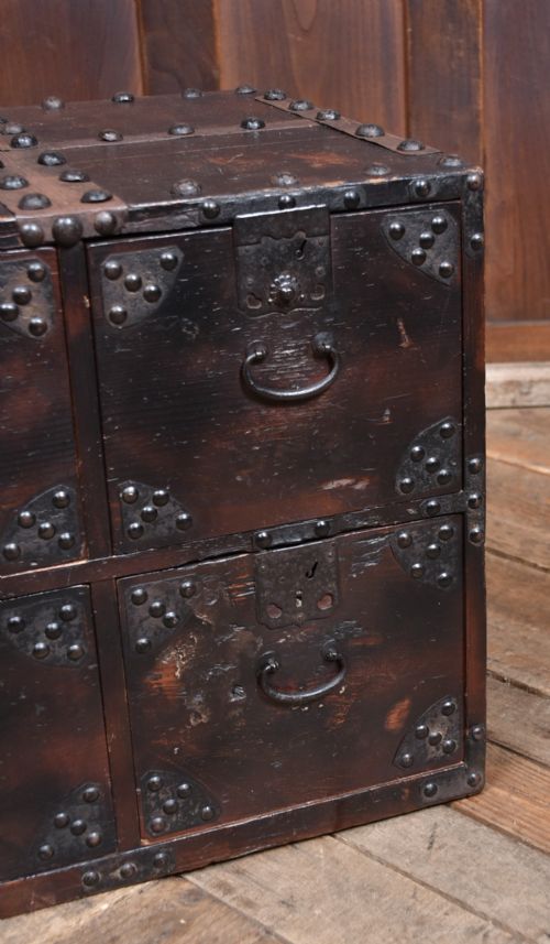 JAPANESE SHIP'S TANSU CHEST - ADDITIONAL PHOTO 5