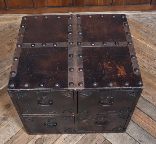 JAPANESE SHIP'S TANSU CHEST - ADDITIONAL PHOTO 7