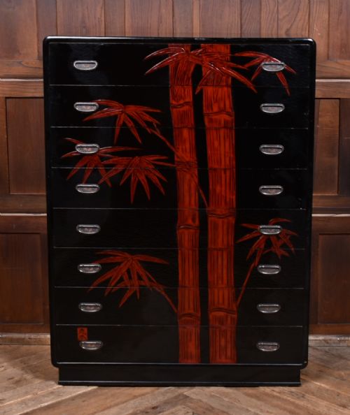JAPANESE LACQUERED CHEST OF DRAWERS - ADDITIONAL PHOTO 3