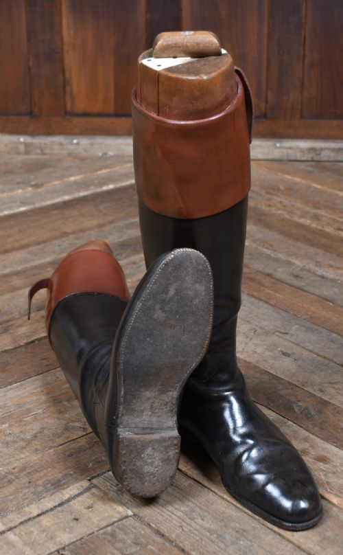 PAIR OF EDWARDIAN RIDING BOOTS WITH BOOT TREES - ADDITIONAL PHOTO 12