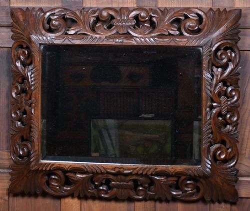 FRENCH OAK MIRROR - ADDITIONAL PHOTO 1
