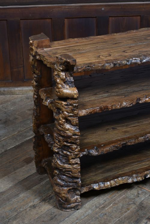 JAPANESE BURR ELM BOOKSHELF - ADDITIONAL PHOTO 1