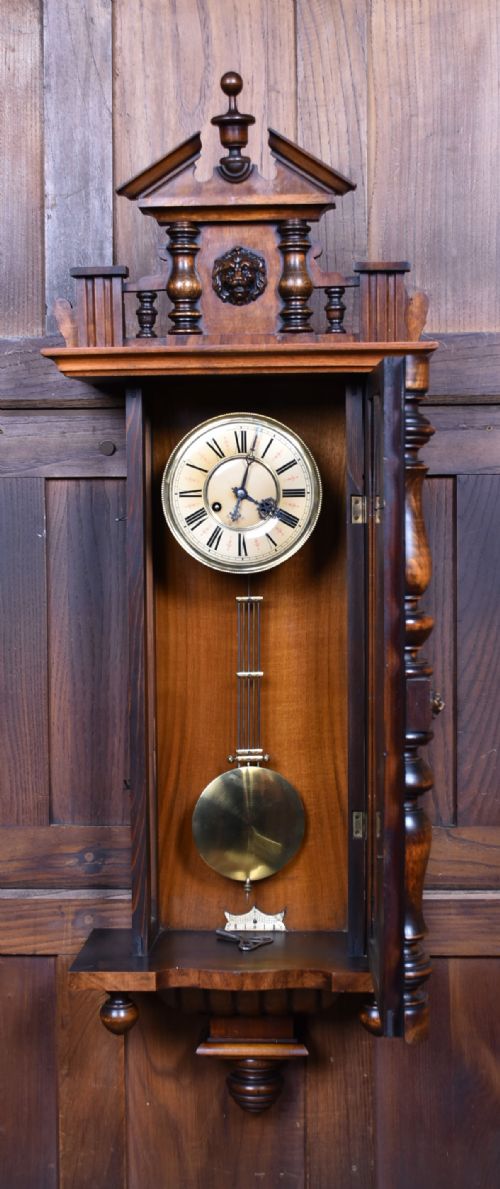 19TH CENTURY GERMAN WALL CLOCK - ADDITIONAL PHOTO 5