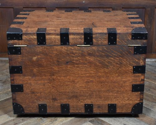 19TH CENTURY OAK SILVER CHEST - ADDITIONAL PHOTO 9