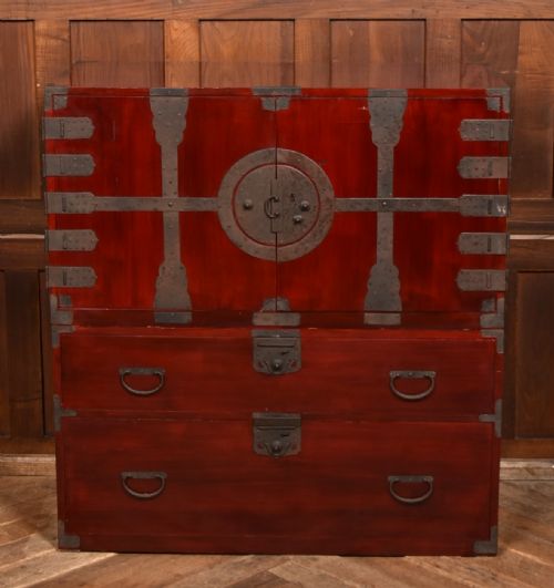 JAPANESE KEYAKI TANSU CHEST - ADDITIONAL PHOTO 1