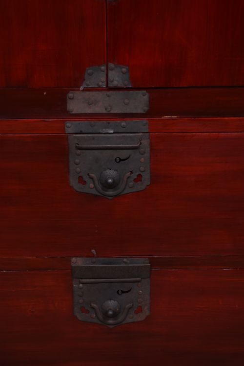 JAPANESE KEYAKI TANSU CHEST - ADDITIONAL PHOTO 4