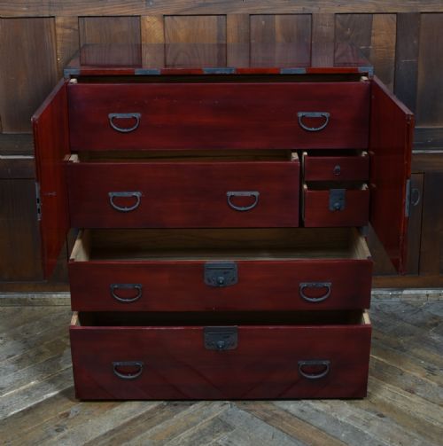 JAPANESE KEYAKI TANSU CHEST - ADDITIONAL PHOTO 7