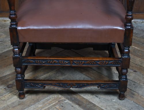 FRENCH WALNUT ARM CHAIR - ADDITIONAL PHOTO 4